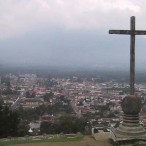 view of Volcan de Agua in Guatemala