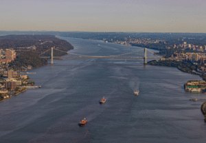 Hudson River - George Washington Bridge - facing north