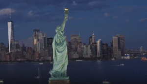 Statue of Liberty at night
